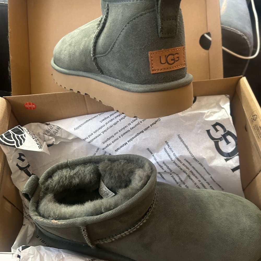 UGG Kids Olive Green Boots